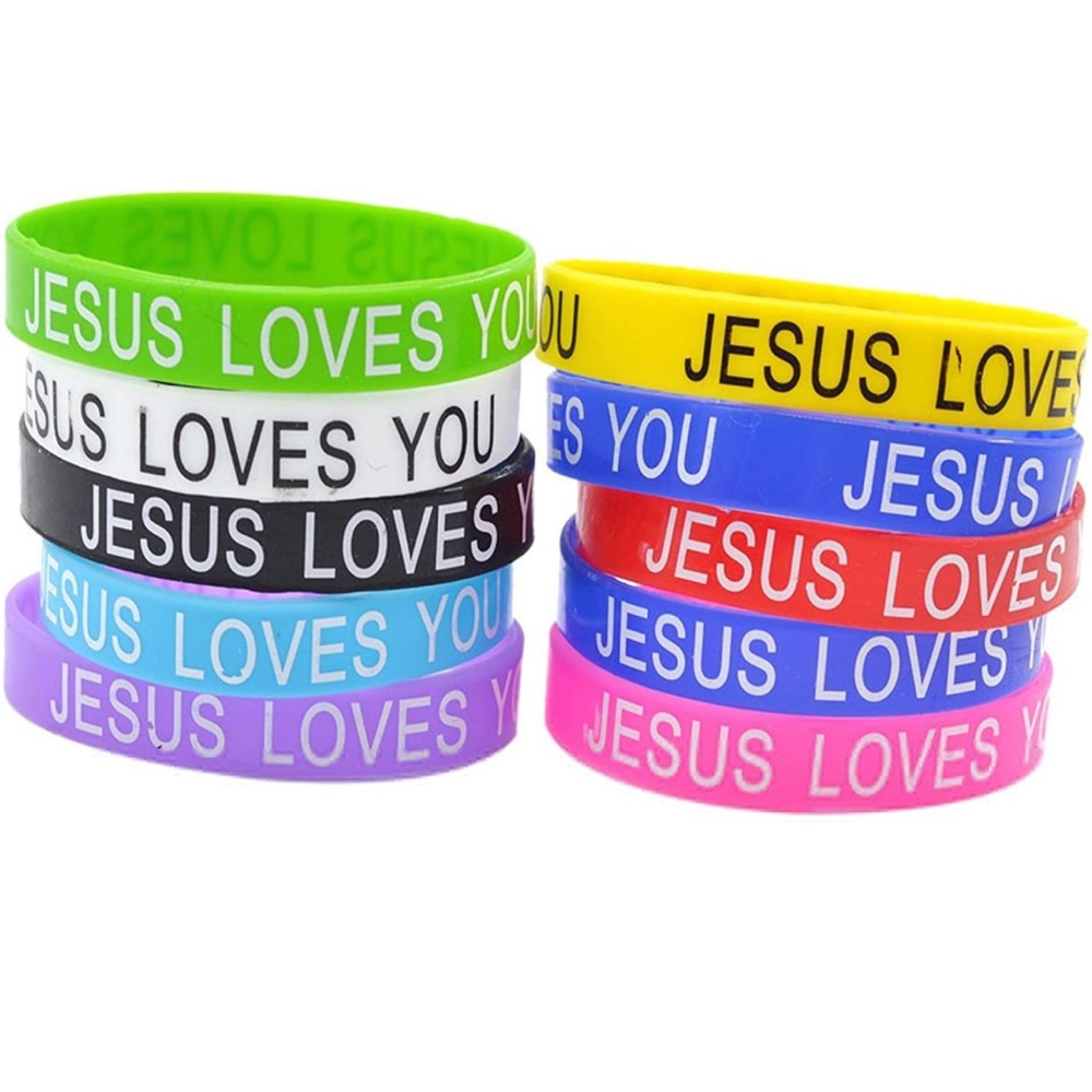 ‘Jesus Loves You’ bracelets